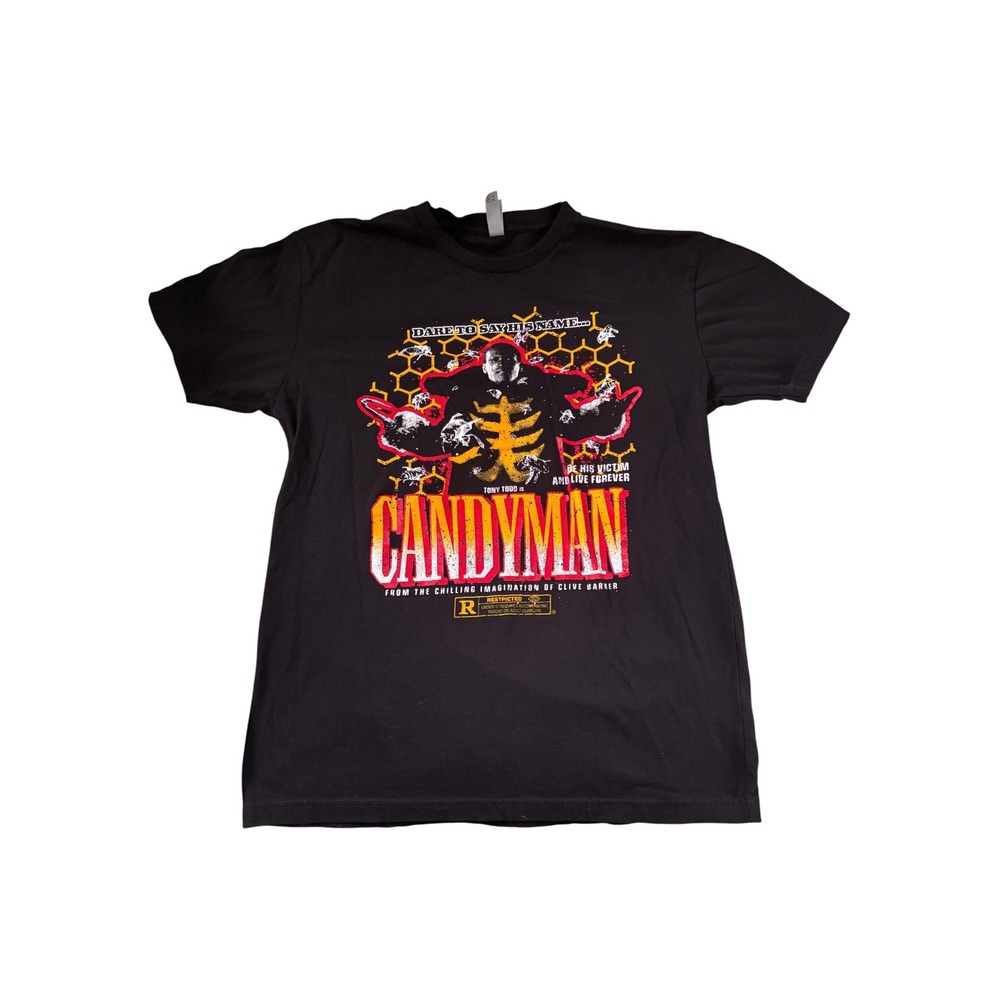 Studiohouse Designs Candyman Tony Todd Horror Movie Graphic Tee Black Small